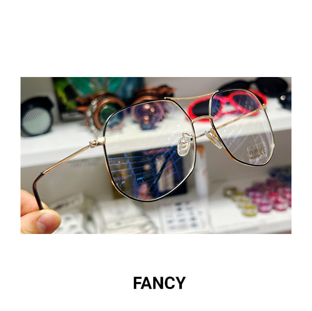 AVIADOR BLACK GOLD CLEAR