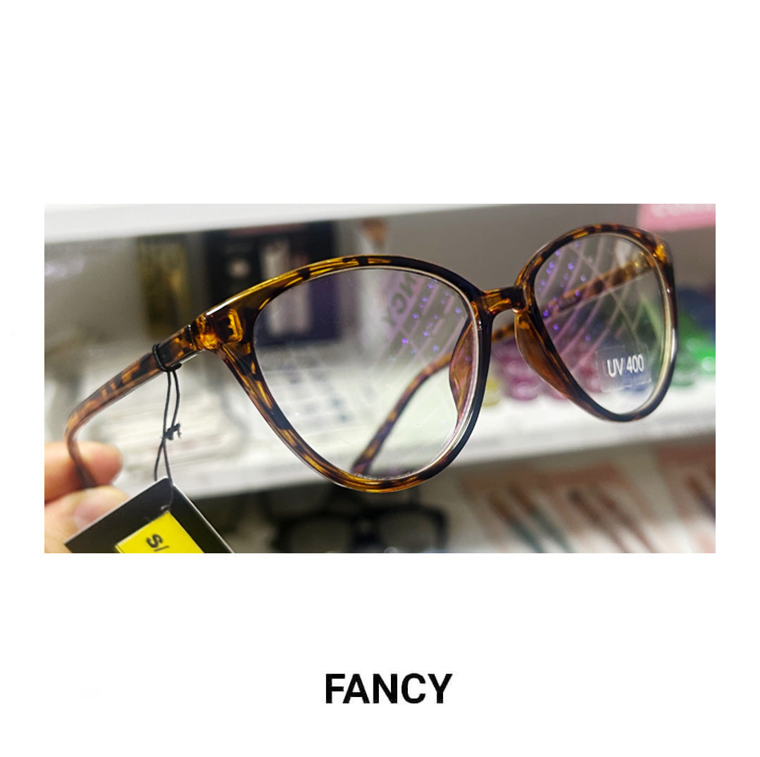 CAT EYE ANIMAL PRINT CLEAR