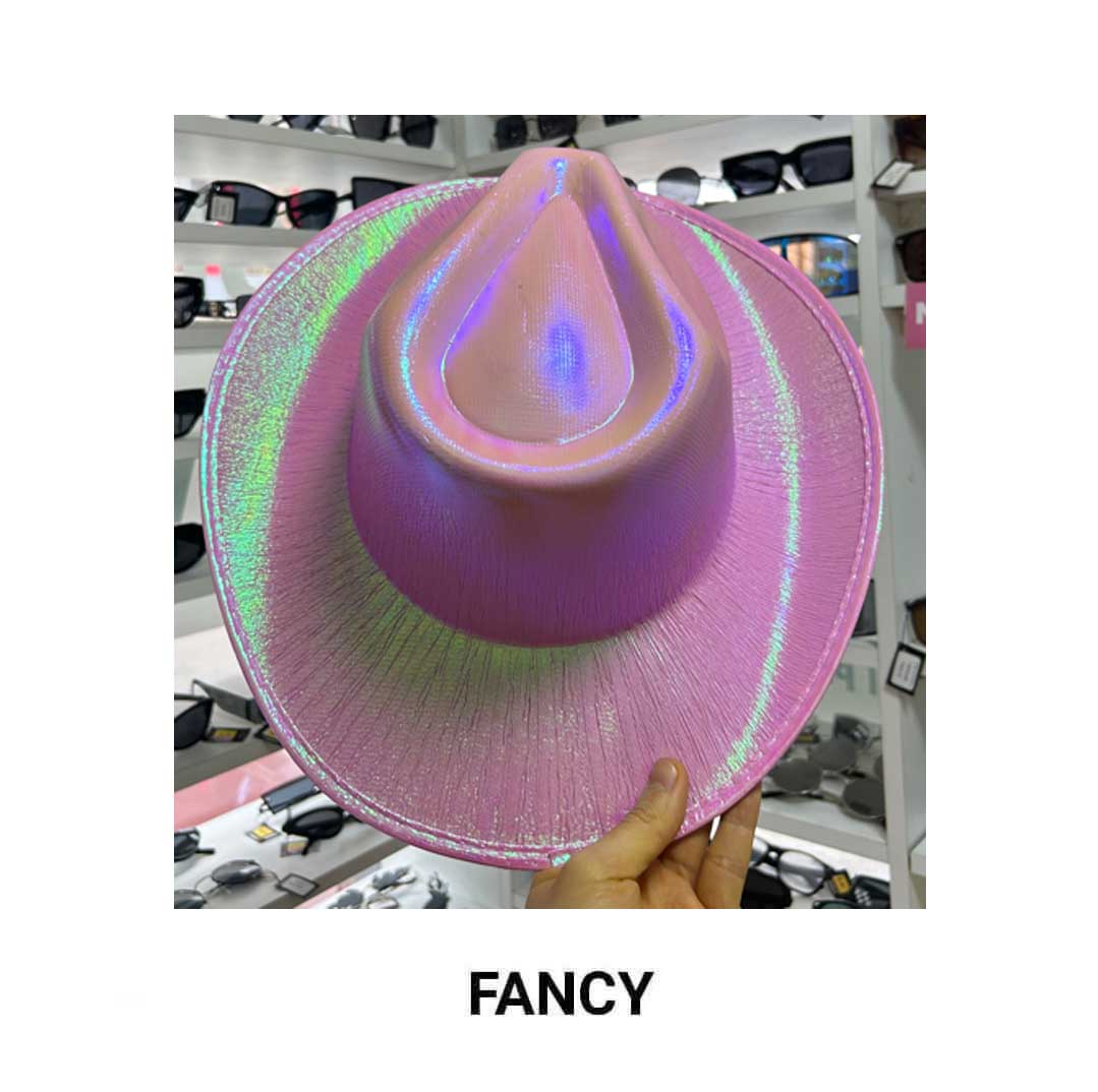 LIGHT PINK IRIDESCENT HAT