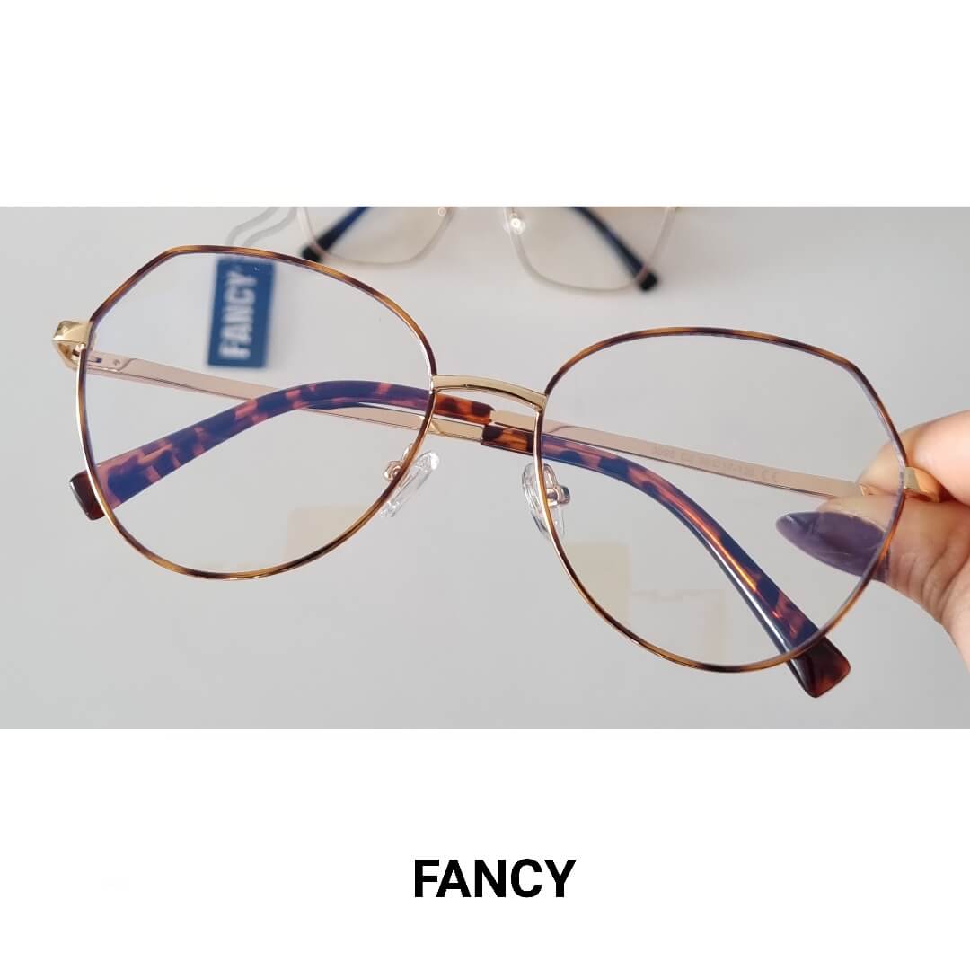 MARBELLA CAT EYE PRINT GOLD – BLUE DEFENSE
