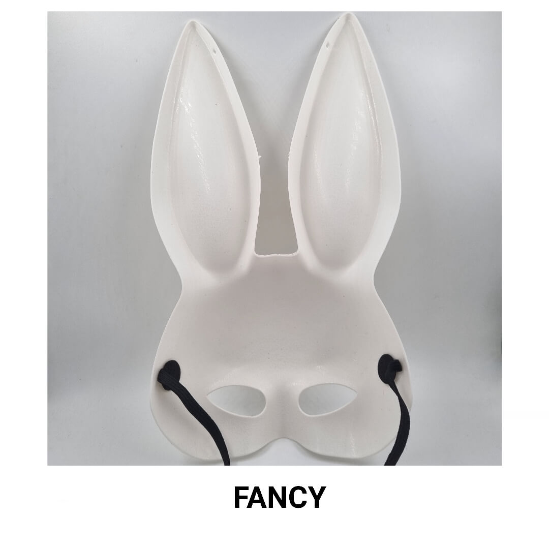 RABBIT MASK WHITE