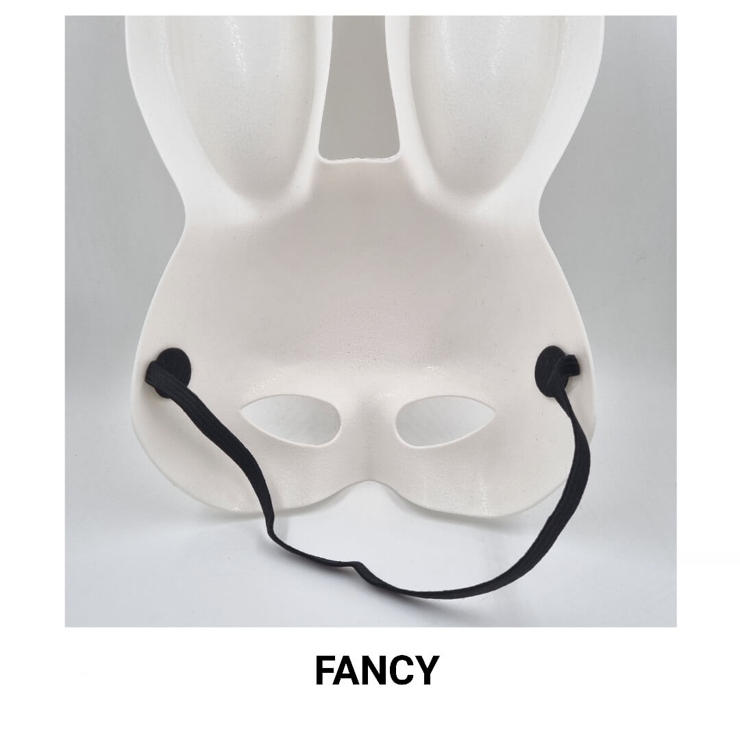 RABBIT MASK WHITE
