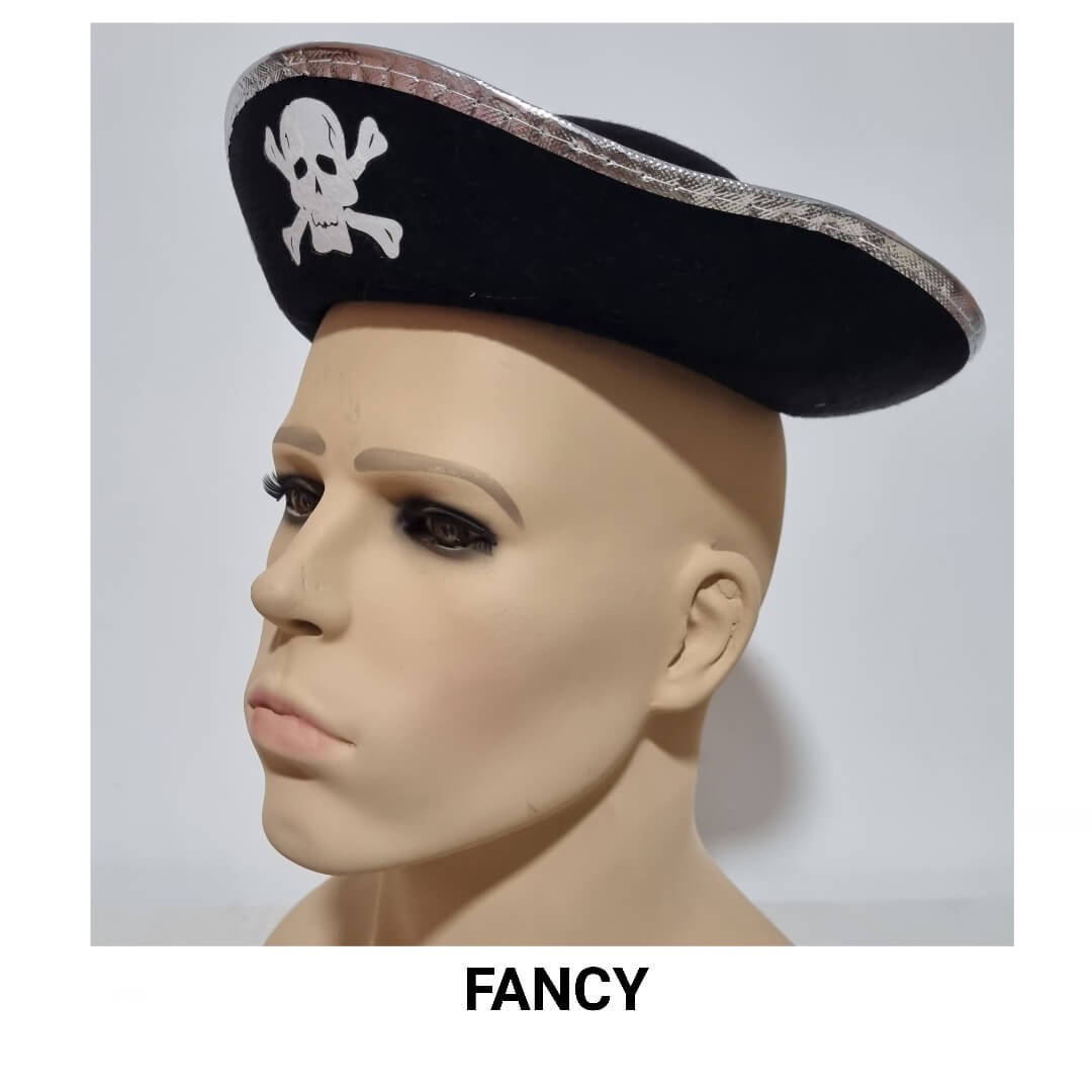 SILVER PIRATE HAT
