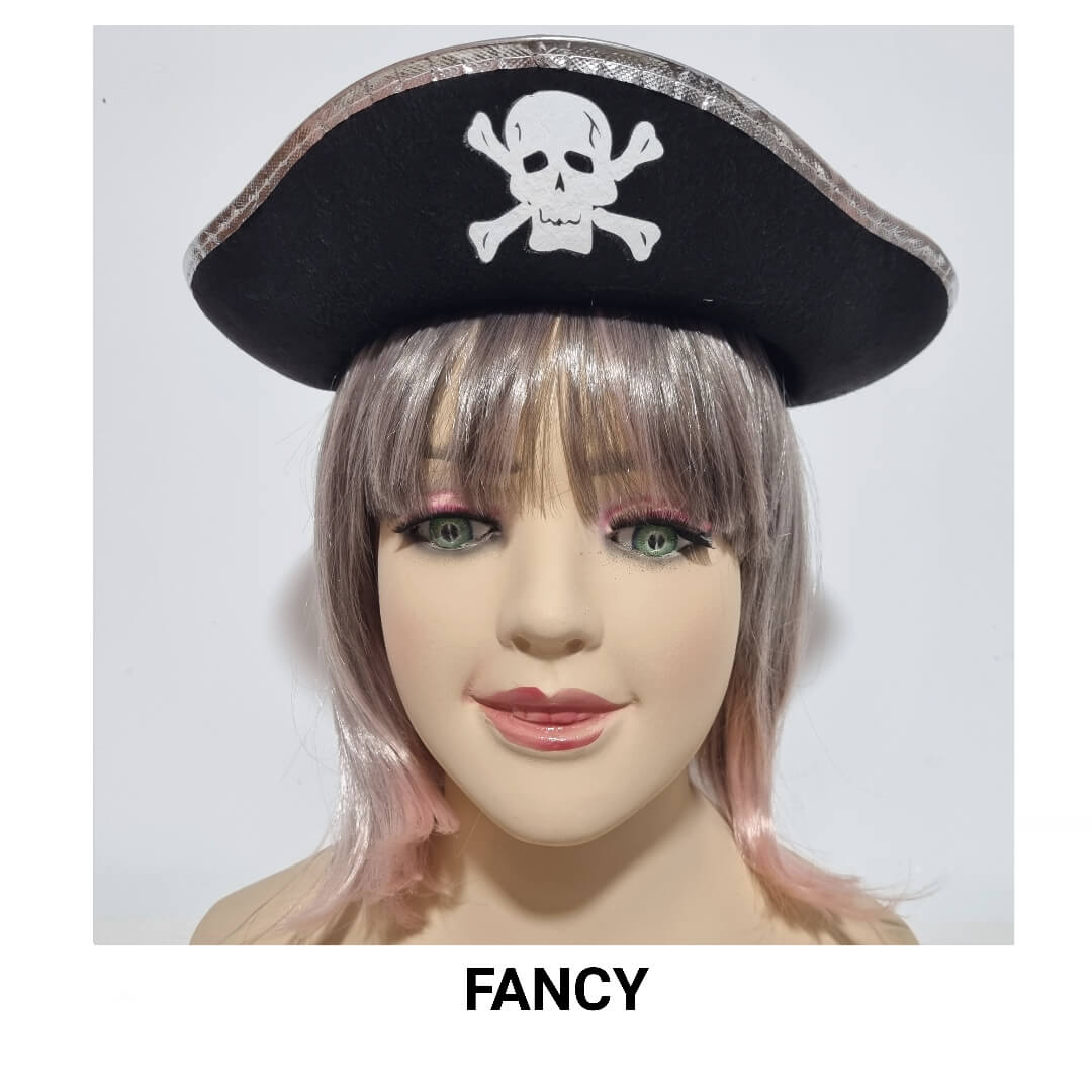 SILVER PIRATE HAT