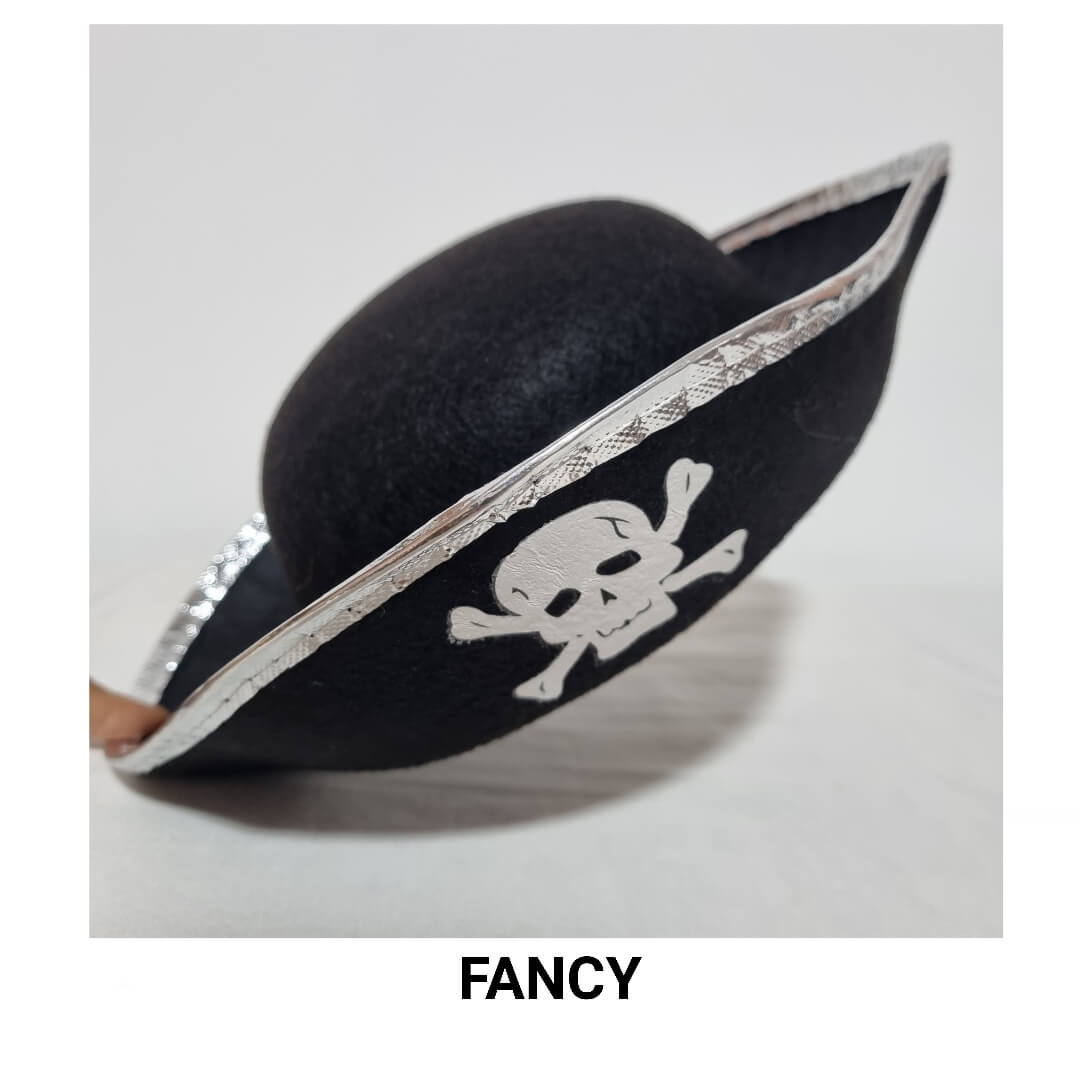 SILVER PIRATE HAT