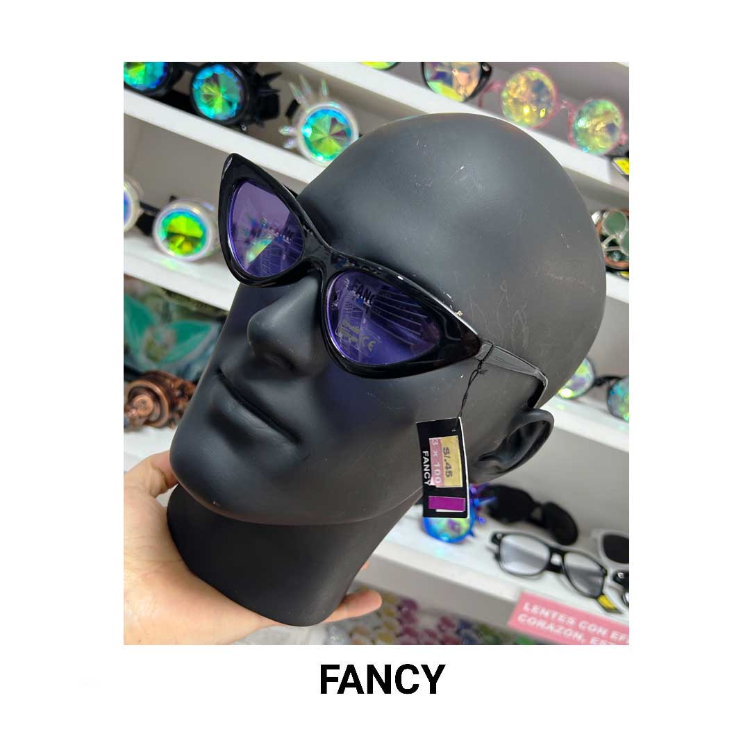 RETRO CAT EYE BLACK PURPLE
