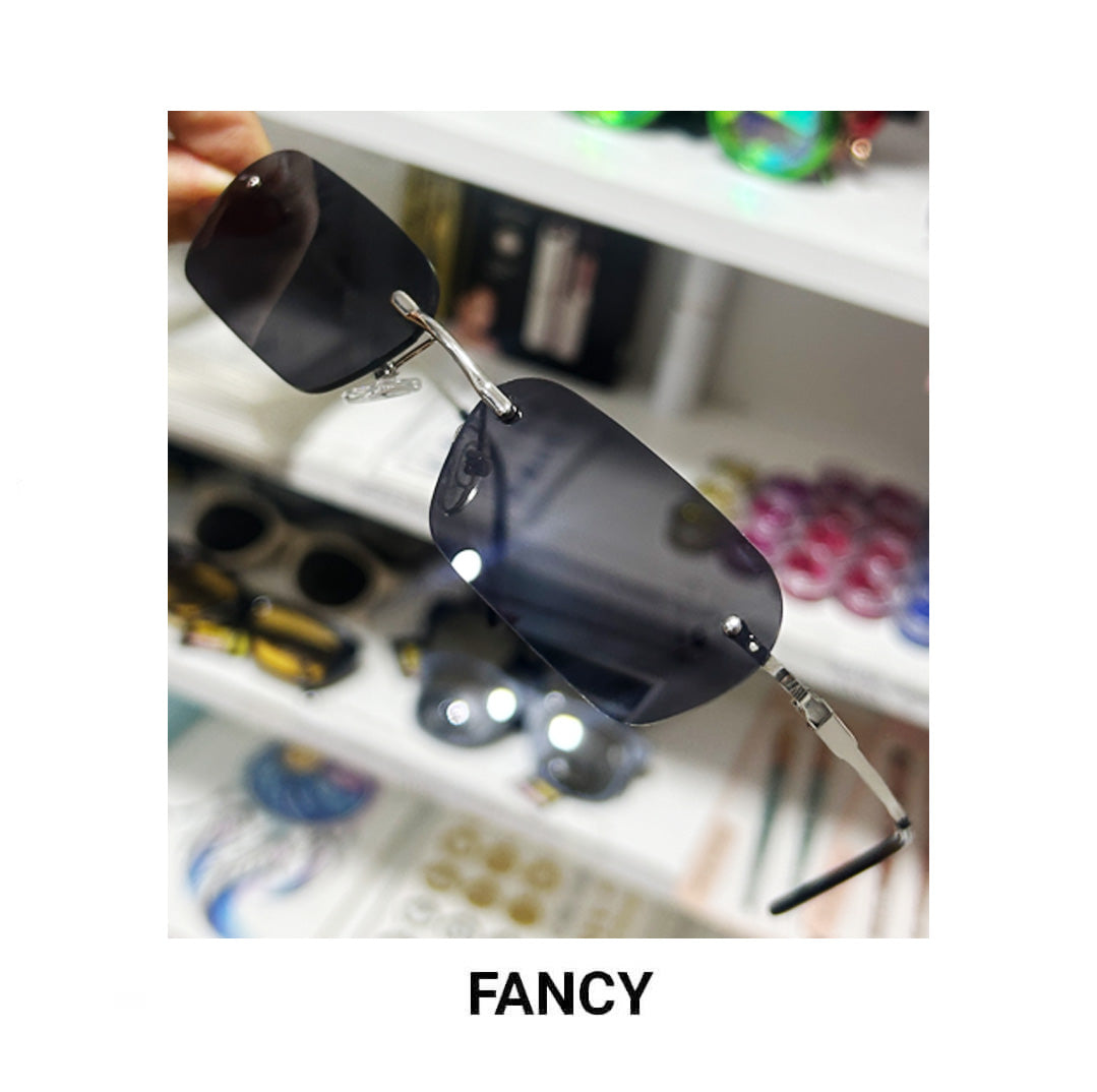 FANCY REC BLACK SILVER