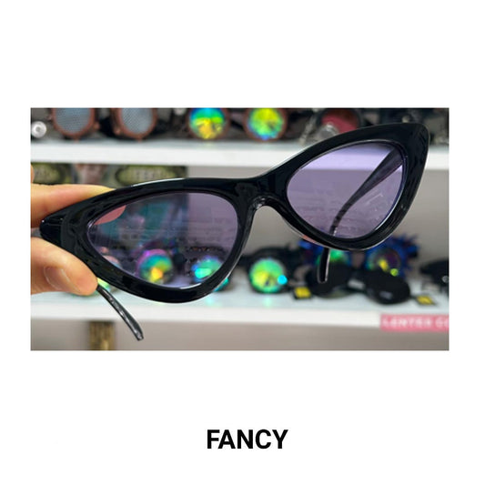 RETRO CAT EYE BLACK PURPLE