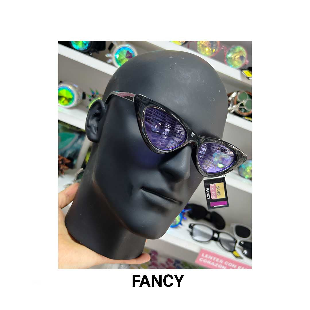 RETRO CAT EYE BLACK PURPLE