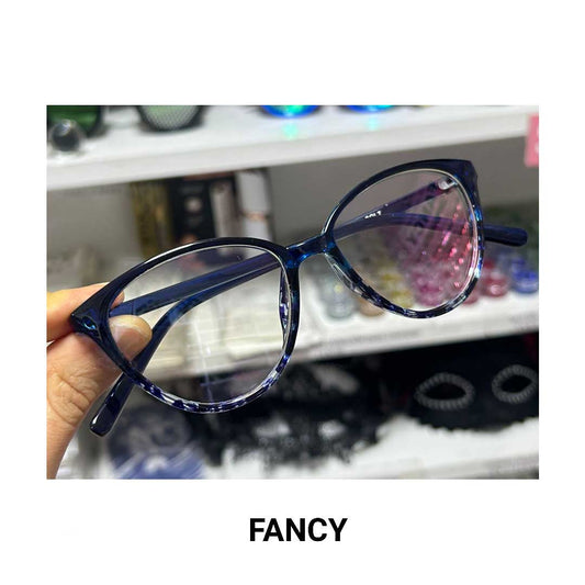 CAT EYE BLUE CLEAR
