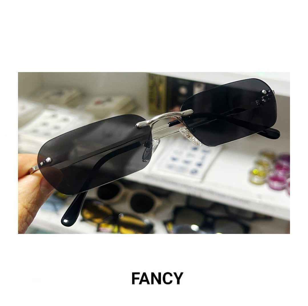 FANCY REC BLACK SILVER