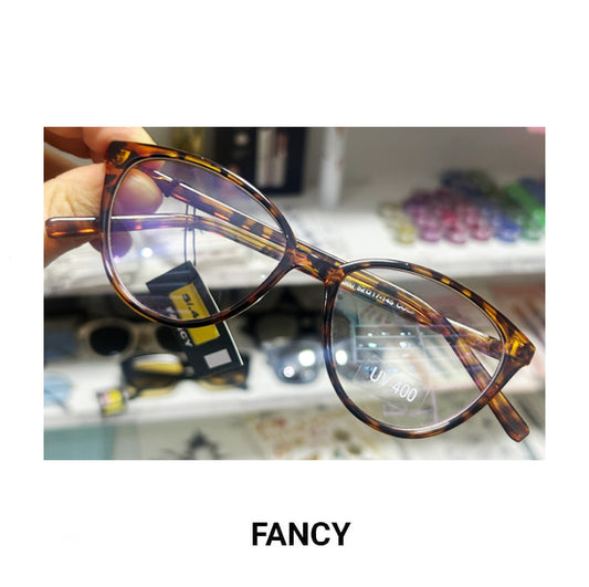 CAT EYE ANIMAL PRINT CLEAR