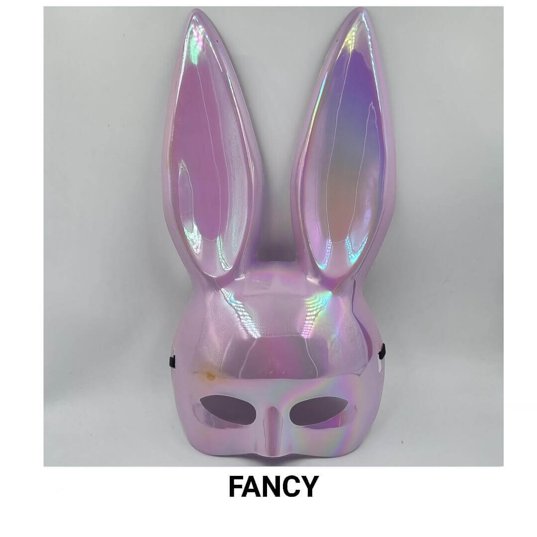 IRIDESCENT PURPLE RABBIT MASK