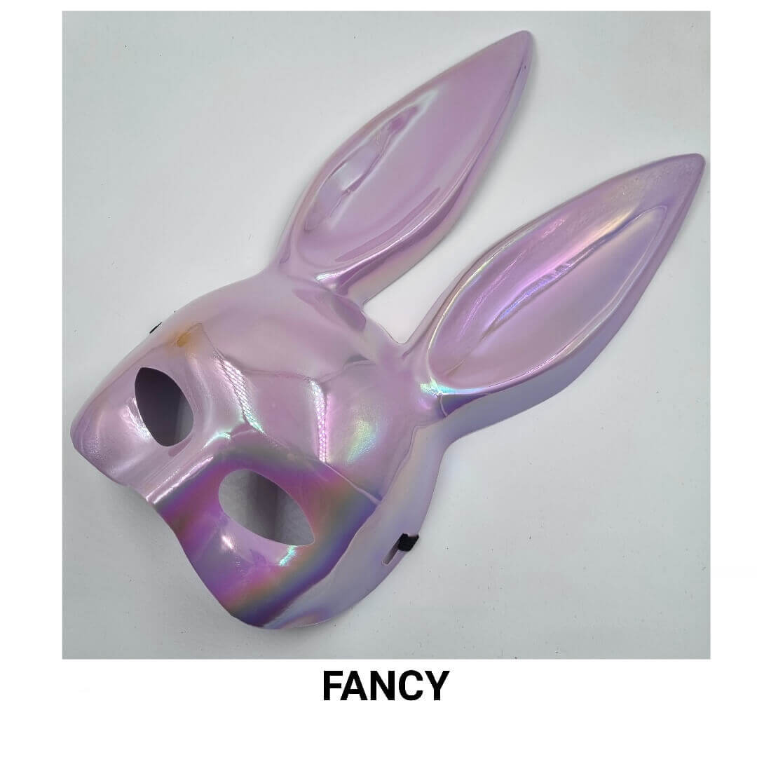 IRIDESCENT PURPLE RABBIT MASK