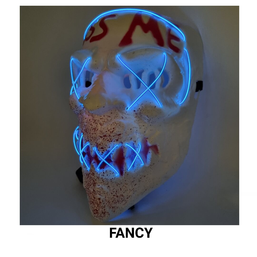 KISS ME LED MASK BLUE