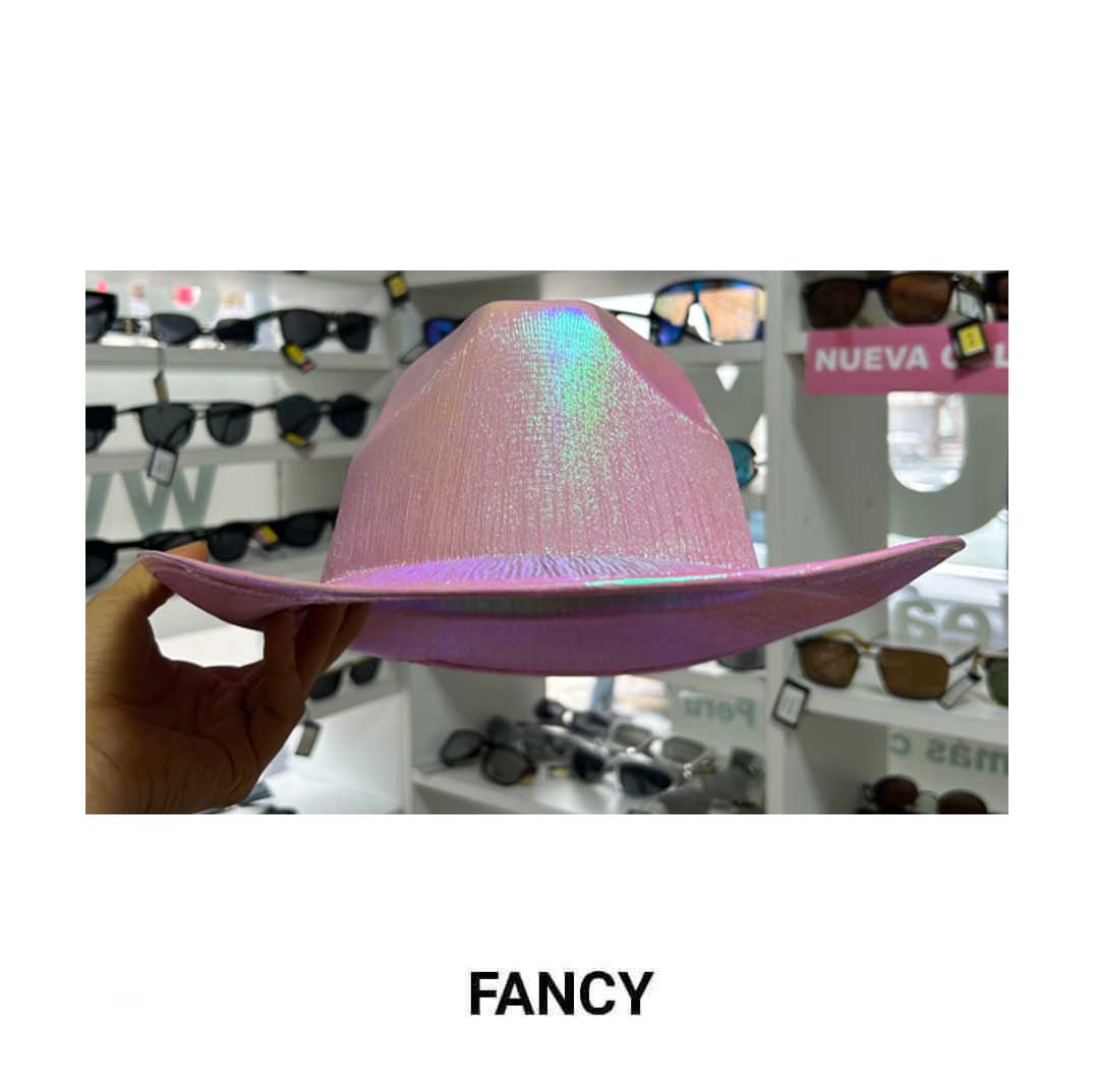 LIGHT PINK IRIDESCENT HAT