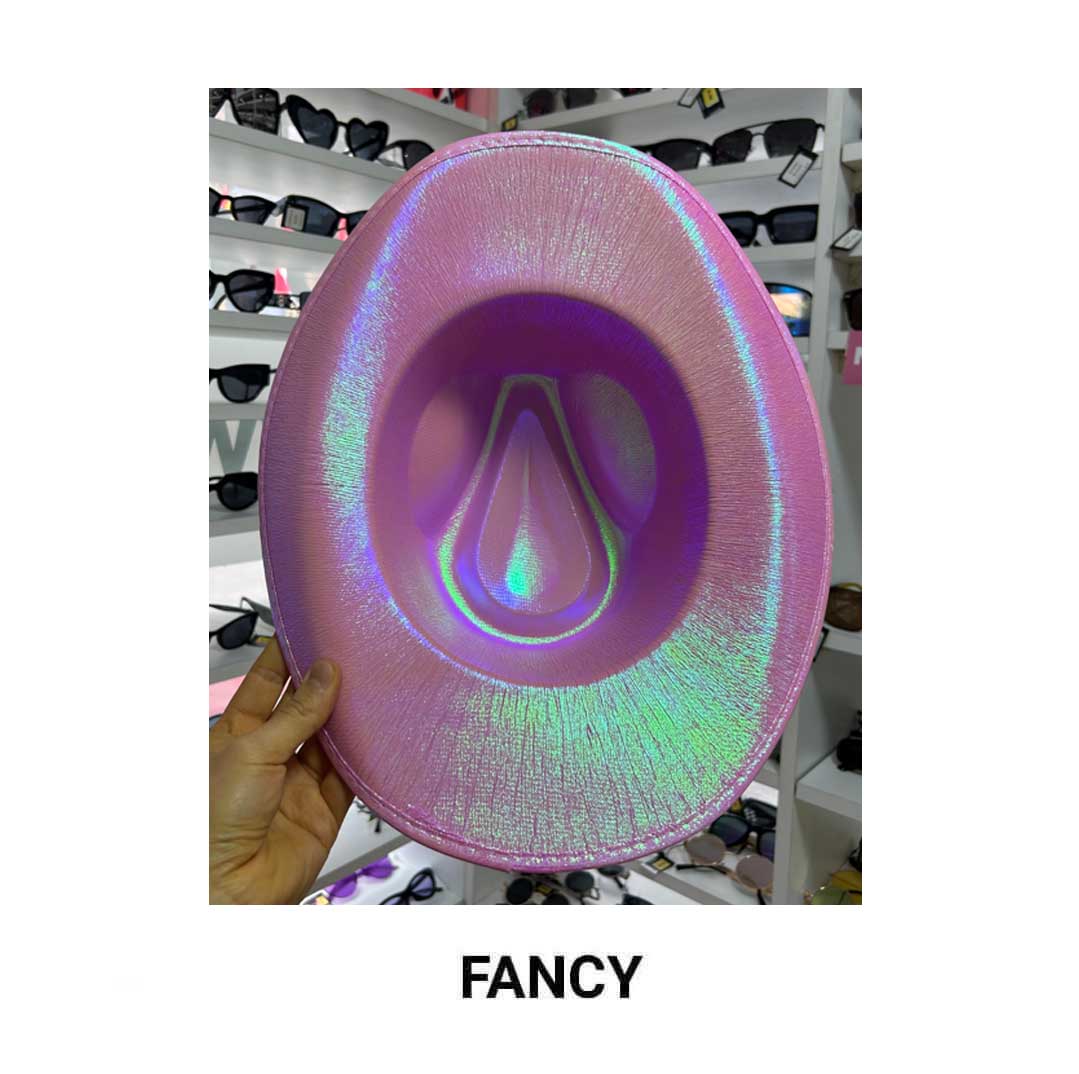 LIGHT PINK IRIDESCENT HAT