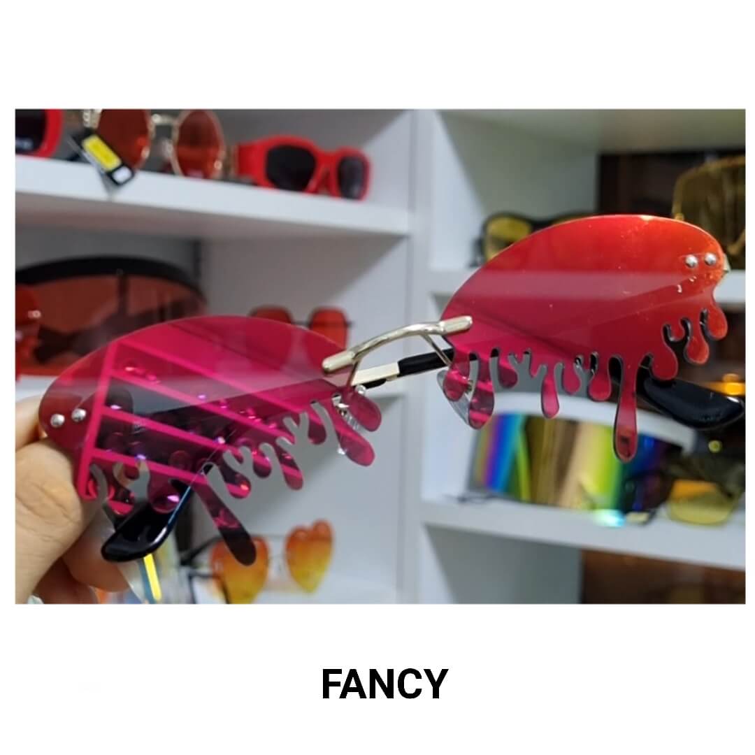 MELTED DROP RED MIRROR