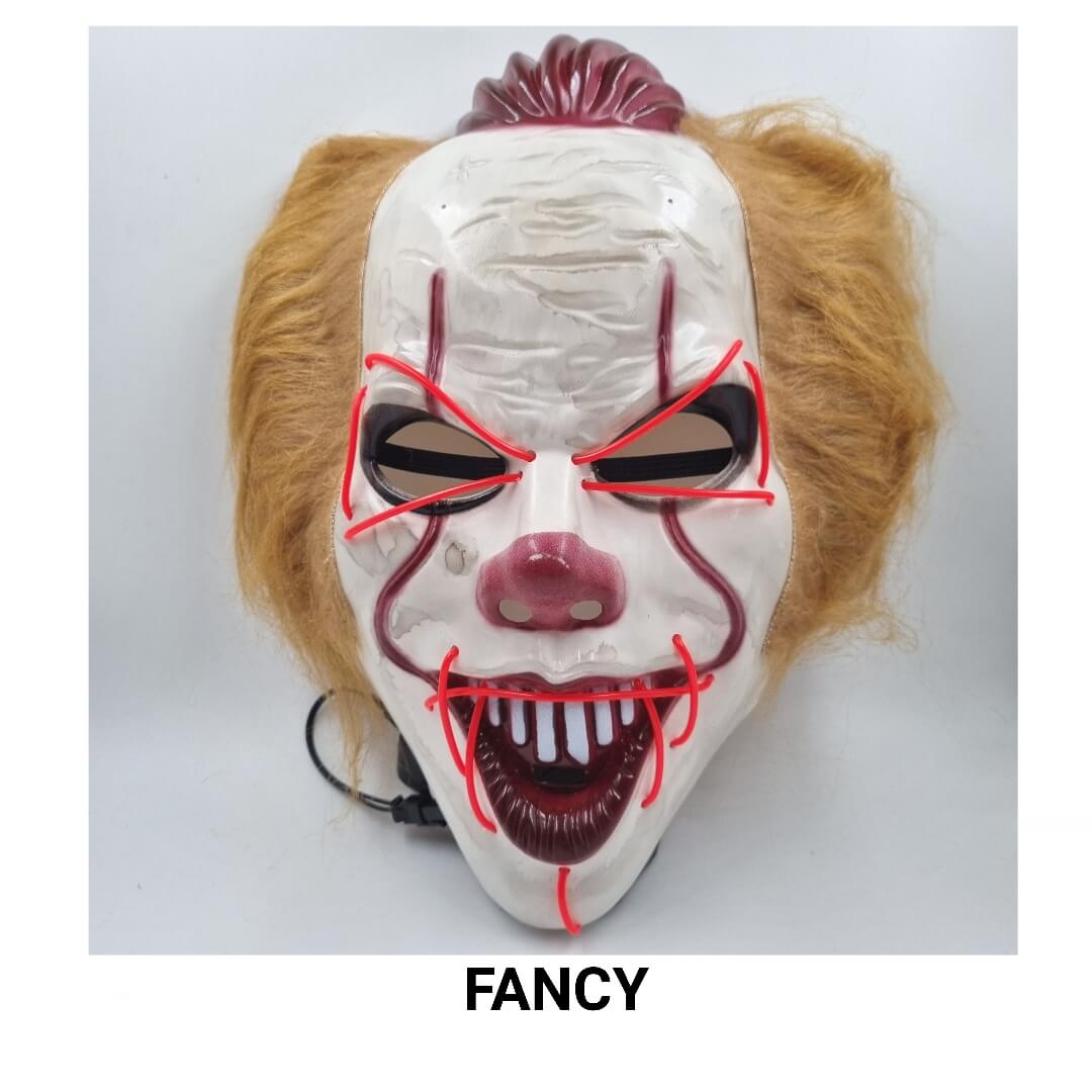 PENNYWISE LED MASK FUCSIA