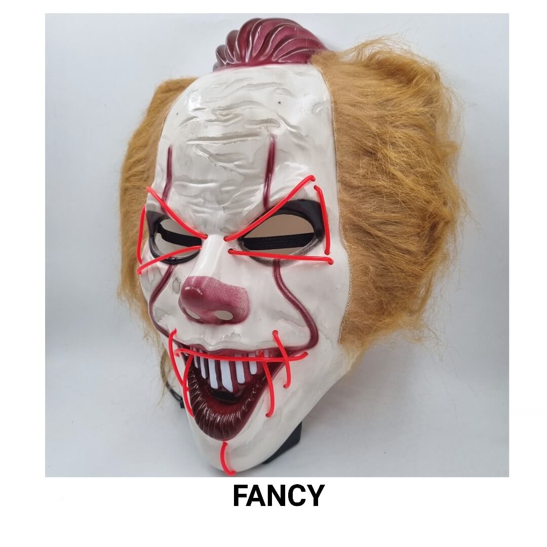 PENNYWISE LED MASK FUCSIA