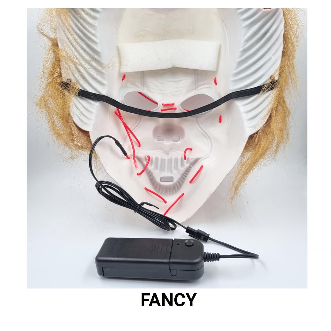 PENNYWISE LED MASK FUCSIA