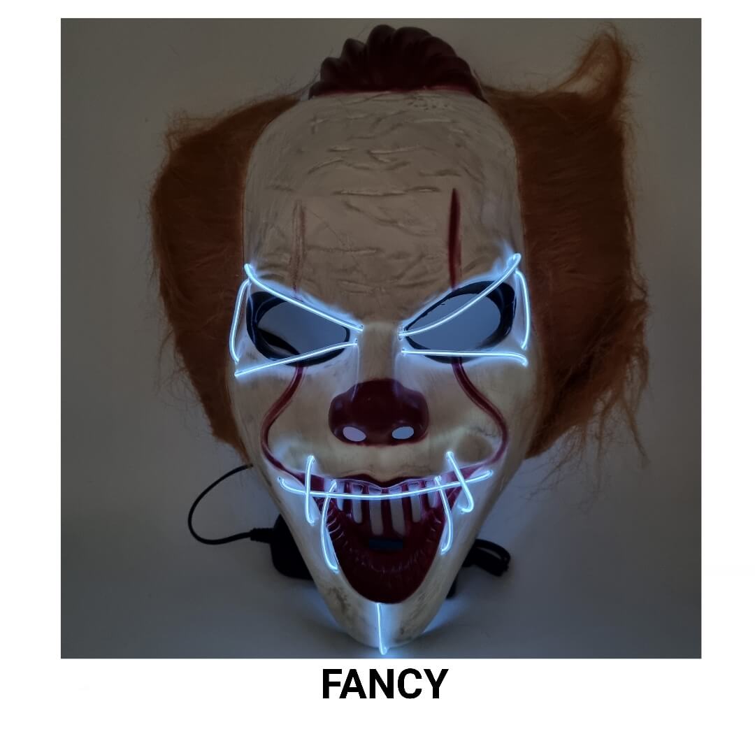 PENNYWISE LED MASK SKYBLUE