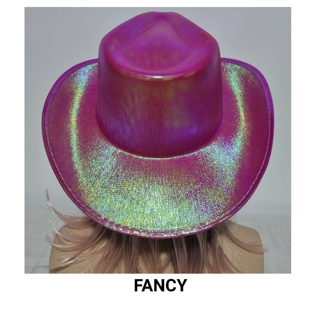 PINK IRIDESCENT HAT