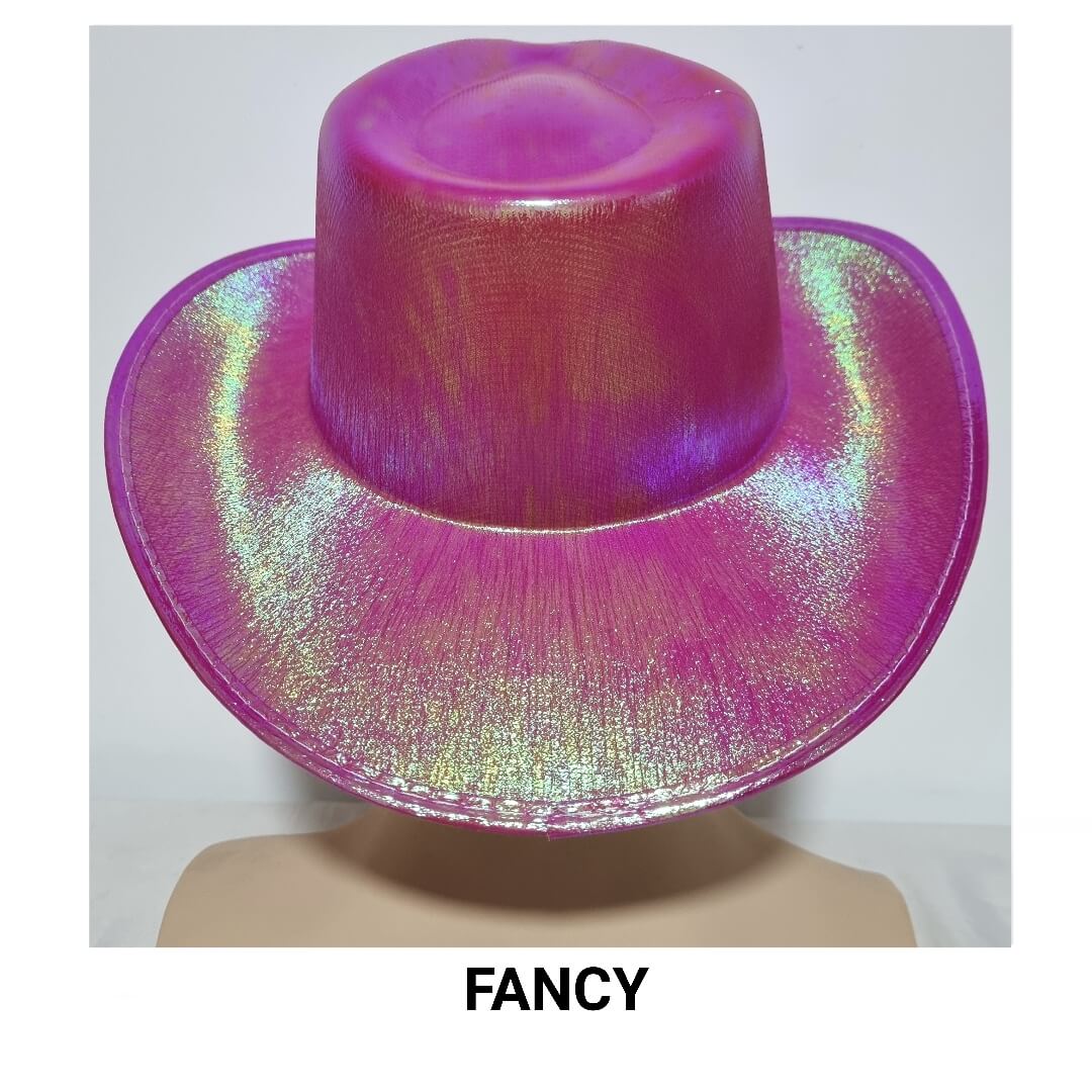 PINK IRIDESCENT HAT