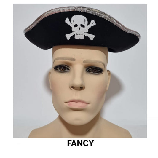 SILVER PIRATE HAT
