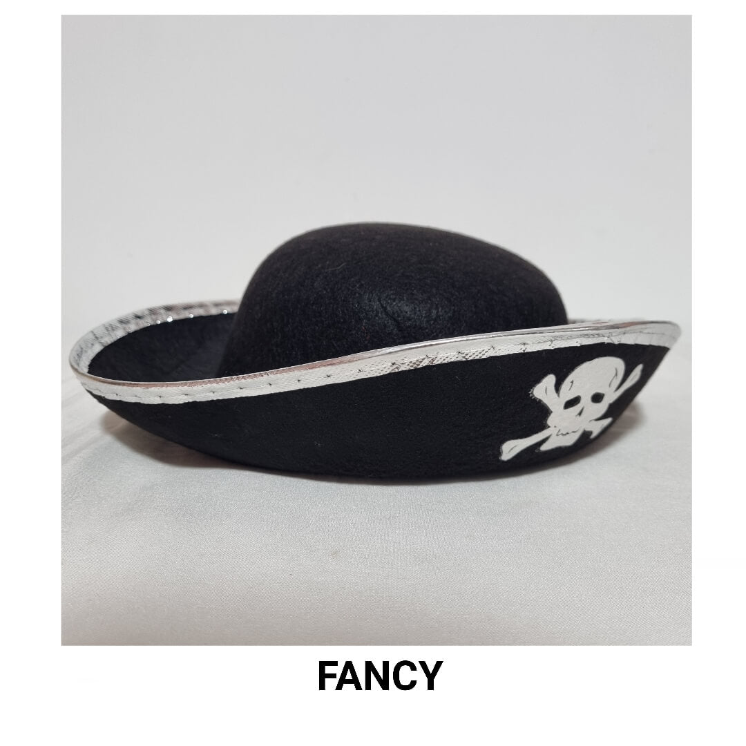 SILVER PIRATE HAT