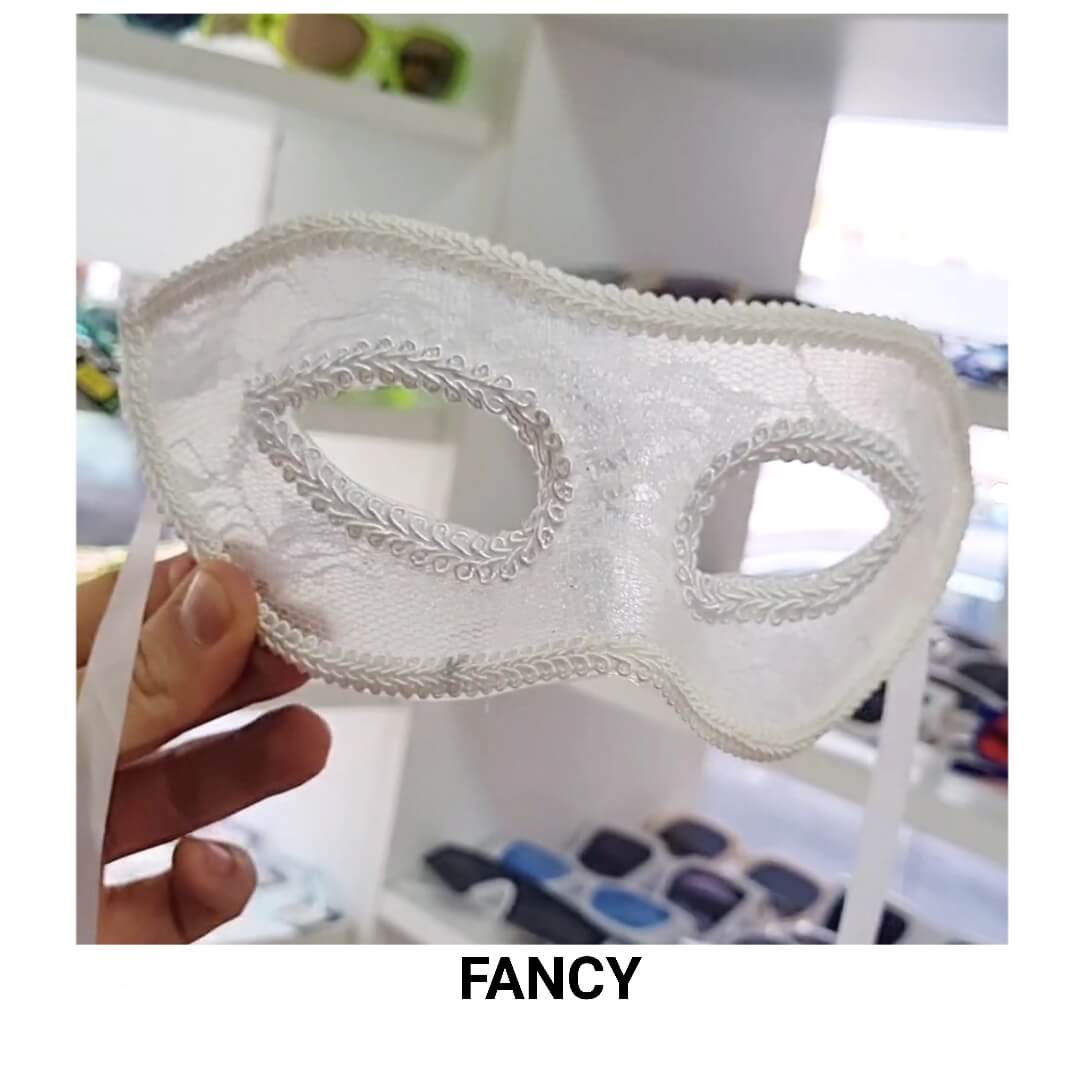 WHITE PARTY MASK